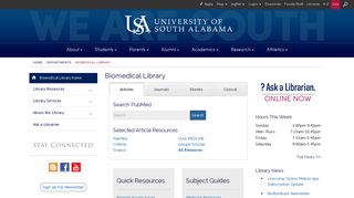 Biomedical Library - University of South Alabama