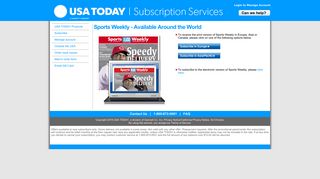 Sports Weekly International Edition - USA TODAY Subscription Services