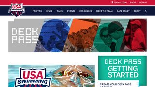 Create a Deck Pass Account - USA Swimming