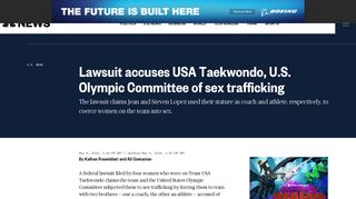 Lawsuit accuses USA Taekwondo, U.S. Olympic Committee of sex ...