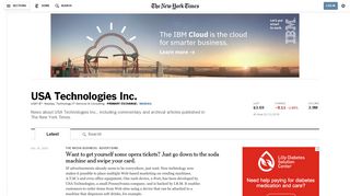 USA Technologies Inc. - The New York Times