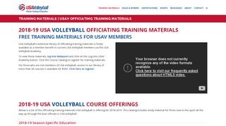 USA Volleyball Officials Training & Education: Indoor Training Materials