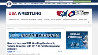 New and improved USA Wrestling Membership website launched ...
