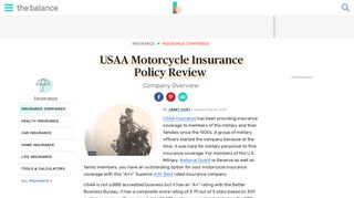 USAA Motorcycle Insurance Policy Review - The Balance