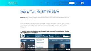 How to Turn On 2FA for USAA | Turn It On