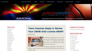 Junior Hoops Arizona: Team Coaches Apply or Renew Your USAB ...