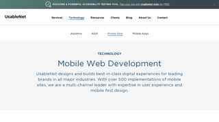 Mobile Web Development | UsableNet