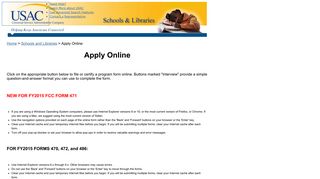 Apply Online - Schools and Libraries Program - USAC