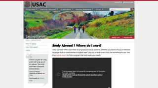 Getting Started with USAC Study Abroad
