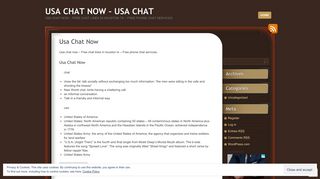 USA CHAT NOW - USA CHAT - WordPress.com