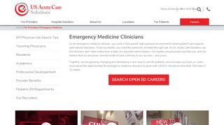 Emergency Medicine Clinicians - usacs