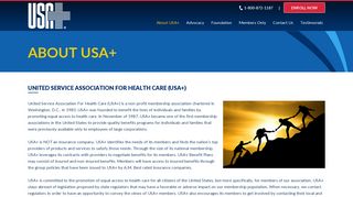 About USA+ - United Service Association For Healthcare (USA+) - Home