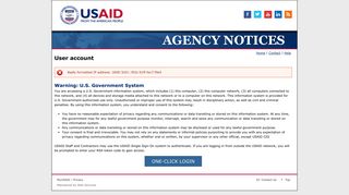 USAID Notices | User account - USAID Login
