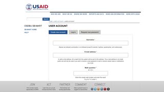 User account | Small Business Market and Research Tool (SB ... - usaid