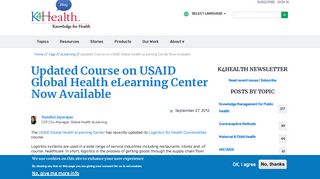 Updated Course on USAID Global Health eLearning Center Now ...