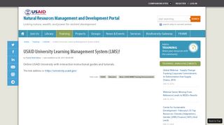 USAID University Learning Management System (LMS)! — USAID ...