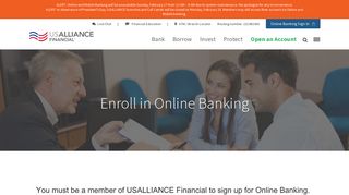 Enroll in Online Banking | USALLIANCE Financial