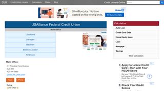 USAlliance Federal Credit Union - Rye, NY - Credit Unions Online