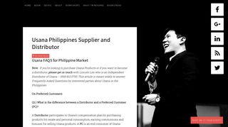 Usana Philippines Supplier & Distributor - Sean Si
