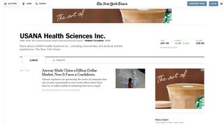 USANA Health Sciences Inc. - The New York Times