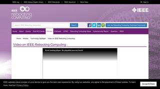 Video on IEEE Rebooting Computing