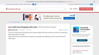 usa credit (usa shopping club.com) - 19.95 monthly charge, Review ...