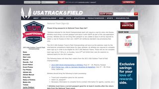 USA Track & Field - National Team Sign-Up - usatf