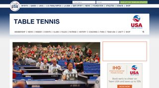 USA Table Tennis - Features, Events, Results & Team USA