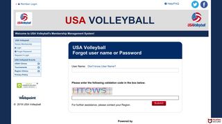 Forgot Password - USA Volleyball