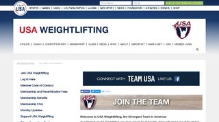 Become a USAW Member - Team USA