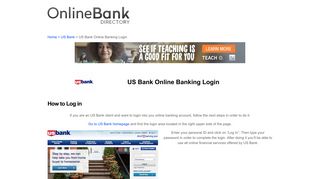 US Bank Online Banking Login - Online Bank Directory