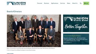 Board of Directors :: Union State Bank