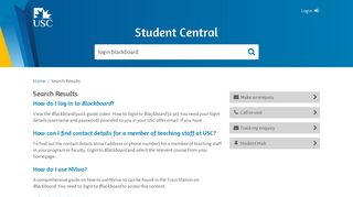 login to Blackboard - Student Central
