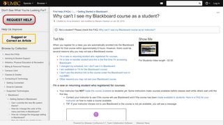 Why can't I see my Blackboard course as a student? - Find Help (FAQs ...
