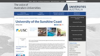 University of the Sunshine Coast - Universities Australia