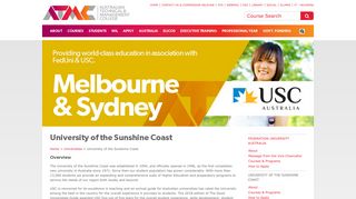 International University study in Australia - University of the Sunshine ...