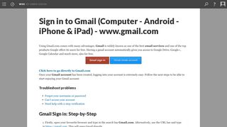 Sign in to Gmail (Computer - Android - iPhone & iPad) - www.gmail.com