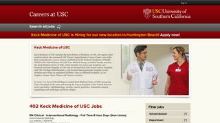 Search Keck Medicine of USC Jobs at USC