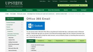 Microsoft Office 365 - Email | USC Upstate