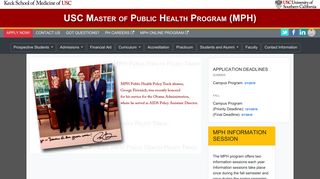USC Master of Public Health Program (MPH)
