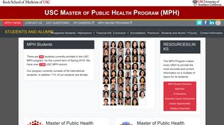 Master of Public Health Student Ambassadors - USC Master of Public ...