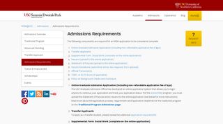 Admissions Requirements | USC's Online MSW