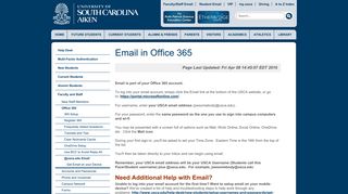 @usca.edu Email | Email in Office 365 | USC Aiken