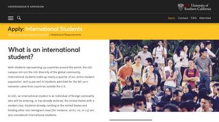 International Students | USC Undergraduate Admission