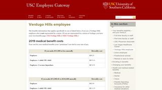 Verdugo Hills employee - USC Employee Gateway - University of ...