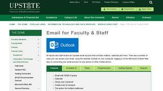 Email for Faculty and Staff | USC Upstate
