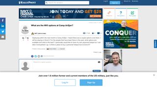 What are the Wifi options at Camp Arifjan? | RallyPoint