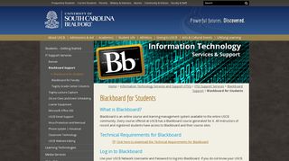 Blackboard for Students - USCB