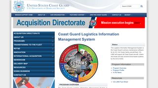 Coast Guard Logistics Information Management System