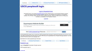 USCG peoplesoft login - PeopleSoft Career